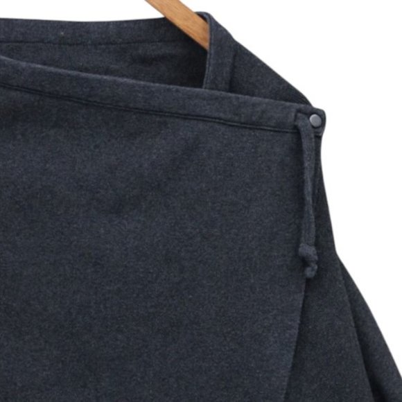 All Saints dark grey asymmetrical long sleeve sweater size S - Picture 3 of 8